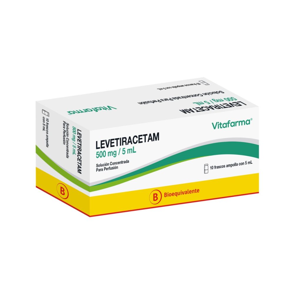 Levetiracetam solución concentrada para perfusión 500 mg/5 mL