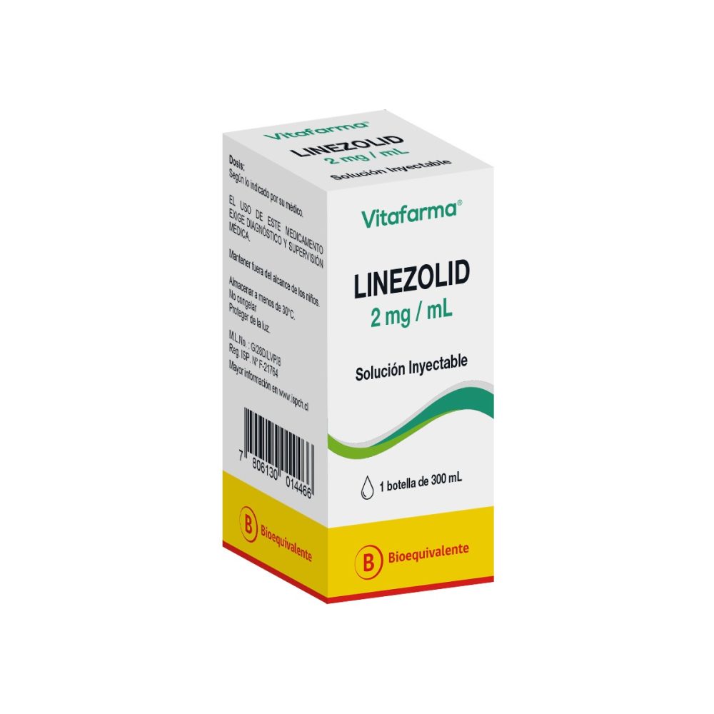 Linezolid solución inyectable 2 mg/mL