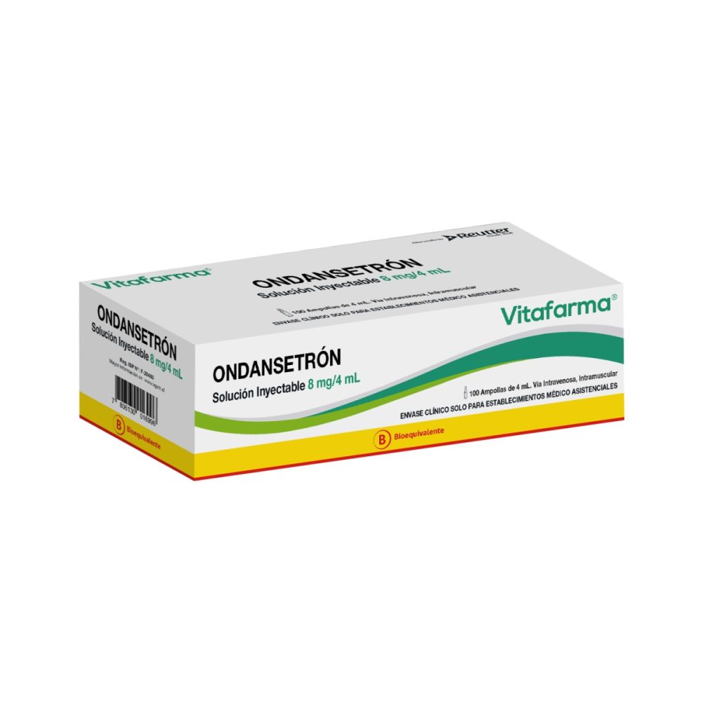 Ondansetrón solución inyectable 8 mg / 4 mL