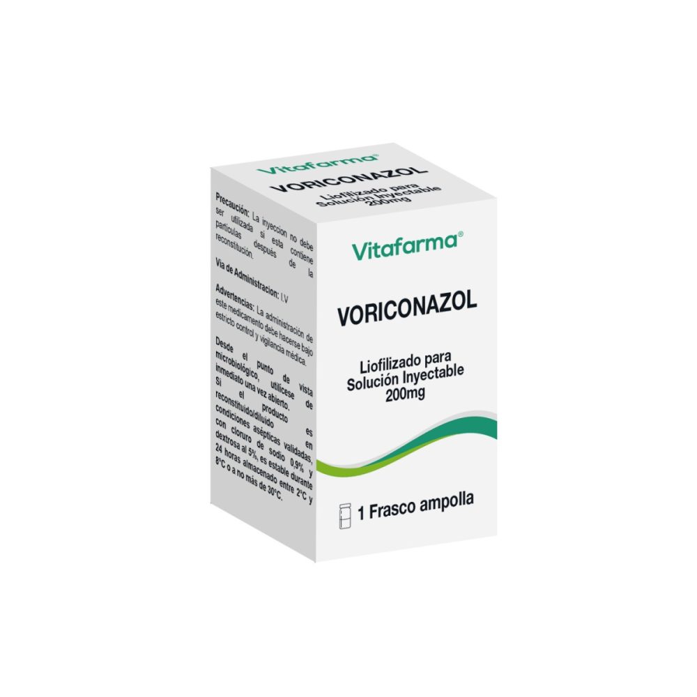 Voriconazol liofilizado para solución inyectable 200 mg